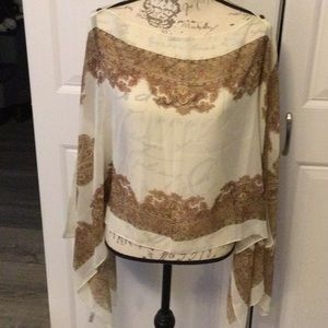 Sheer convertible poncho